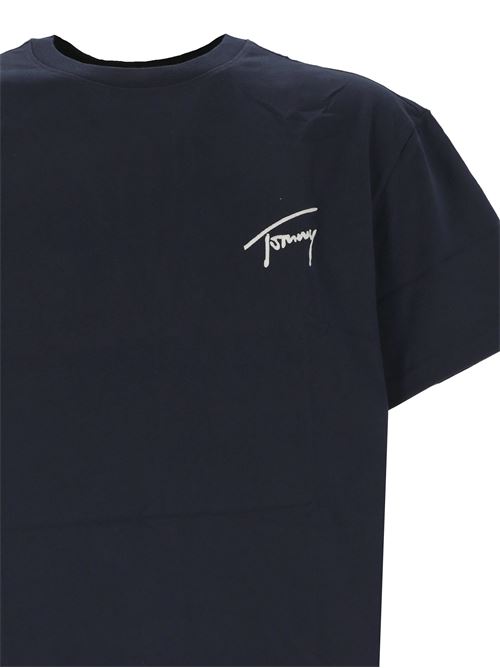 Signature Logo Embroidery T-Shirt Tommy Hilfiger | DM0DM17994C1G